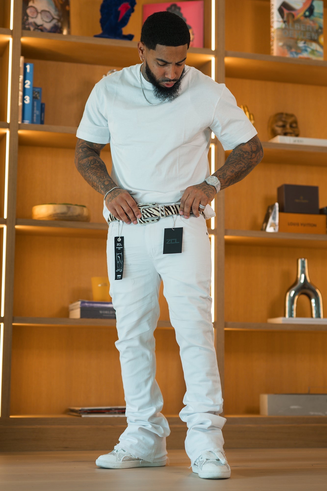 Vortex Stacked Denim Black and White (Bundle)